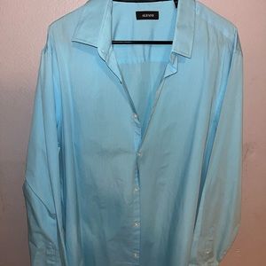 Males blue Alfani button down shirt